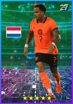 arte da carta Distinguido de Kluivert